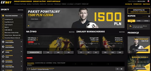 strona internetowa bukmachera LVBET