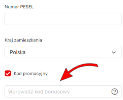 Gdzie wpisać kod promocyjny Superbet?