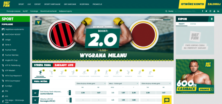 Betfan - oferta