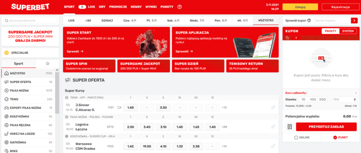 Superbet - oferta
