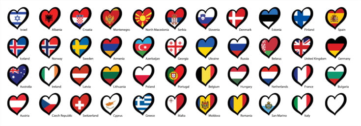 Eurowizja - kraje uczestniczące 2021