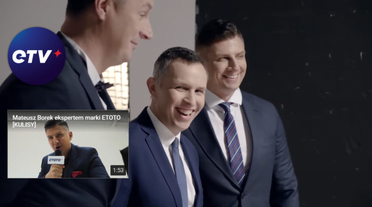 Mateusz Borek, Roman Kołtoń i Tomasz Hajto - reklama eToto