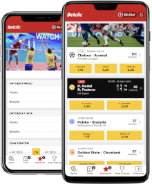 Betclic - aplikacja i transmisje