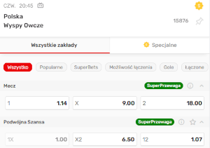 Podwójna szansa - oferta Superbet