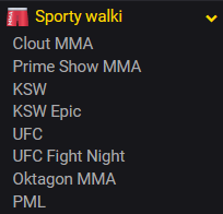 Clout MMA - bukmacher Fortuna i oferta na MMA