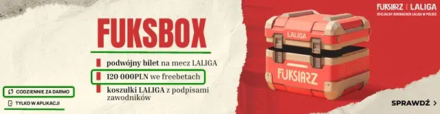 Promocja FuksBox bukmachera Fuksiarz - lista nagród i główne zasady.